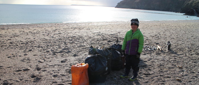 End of a good day in Lantic Bay